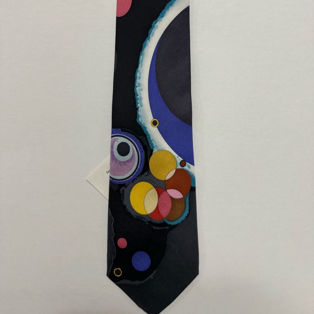Guggenheim Museum Kandinsky’s “Several Circles” Colorful Abstract Men's Tie